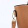 Zipper bag with lightning, the color is light brown