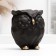 Pigger "Owl Origami" Black, 12x10x14cm