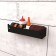 Metal shelf 275x67 mm for storage on a perforated panel, black
