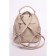 Women's backpack, eco -leather, ludor beige, 23x13x26 cm