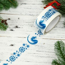 New Year. Scotch tape with the Logo 