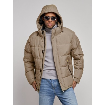 Sports Bologna male winter, size 50, beige color-5