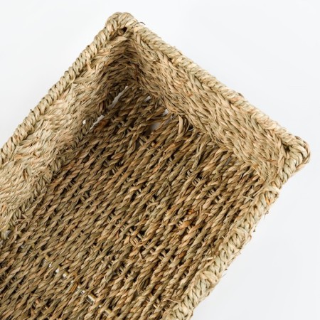 Rectangular wicker basket, 30x15x1 cm, algae-2