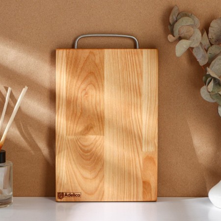 Groot board with a metal pen ADELICA, 24 × 16 × 1.8 cm, saturated with mineral oil, birch