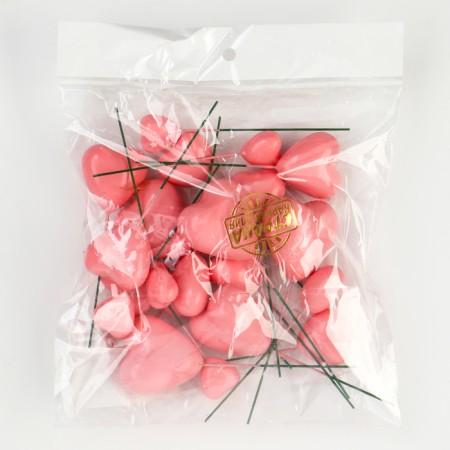 Set for decorating "hearts", pink color-4