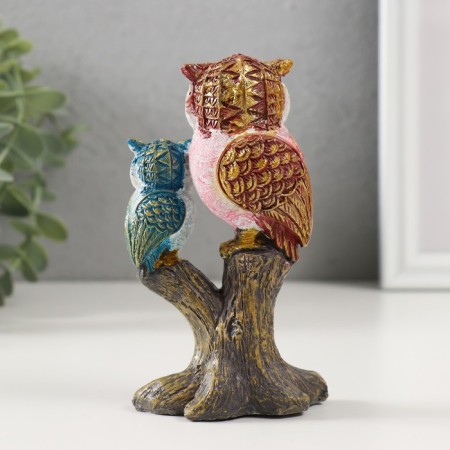 Souvenir Polystone "Mom-Filin with a chick" 4.2x7x12 cm-2
