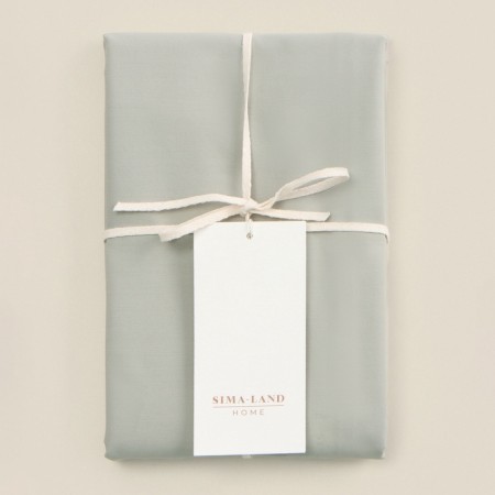 Pillowcase 300S SL Home Percale 50*70+3 cm, central oliv, 100% cotton