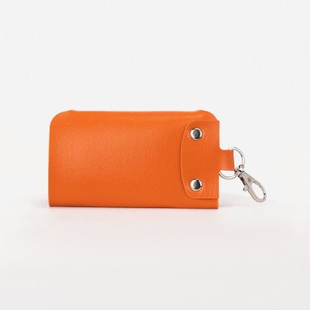 Key on the buttons, length 11 cm, 7 carbines, color orange color-1