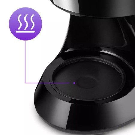 Coffee machine KitFort KT-7260, drip, 550 watts, 0.6 l, black-2
