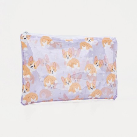 Lightning cosmetic bag, lilac color