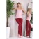Female trousers, size 42, burgundy color