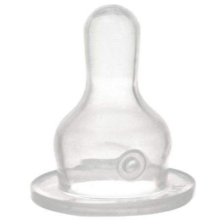 Nipple for a bottle, +3 months, 2pcs +1pc gift, medium stream, throat 35mm-5