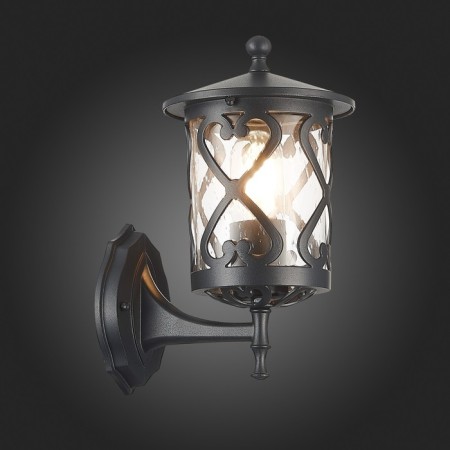 Street wall lamp ST LUCE. SL085.401.01. Lorne. 1x60 W, E27, 15.5x28 cm, black color-7