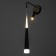 Bra "CLUO" LED 8+5W 3000-6000K black 15x15x30cm