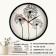 Wall watches, D-20 cm, interior, "dandelions", silent