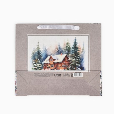 Craft vertical “Winter Forest” package, m 26 x 30 x 9 cm 9564906, New Year-5