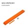 Glocked bed, 295 × 100 × 15 cm, orange, Greengo