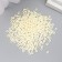 Glass 8/0 "Marshmallow. Matte. Light yellow" 10 g