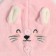A tile for drying hair Ethel "Cute" color pink, 65x25 cm, 100% p/e