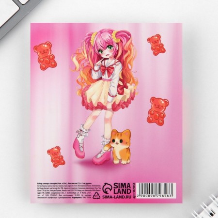 Gift set of sticker-stacking and handle "Anime", 20 liters in the block-5