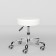 The chair for the master Torino is low, the color is white