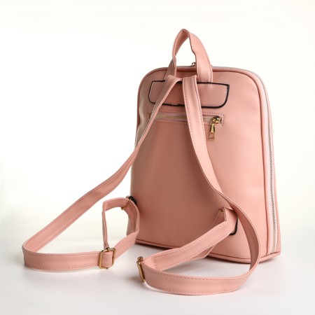 City backpack on lightning, pink color-1