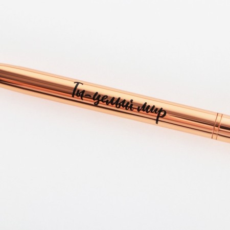 Gift set Pink gold and leatherette case “since March 8”-3