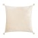 Decorative pillowcase with brushes Ethel Milk color, 45x45 cm, polyester, velor