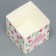 Gift box for flowers with PVC lid, packaging, “educator”, 12 x 12 x 12 cm