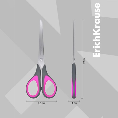 Scissors Erichkrause Standard +, 19 cm, mix-9