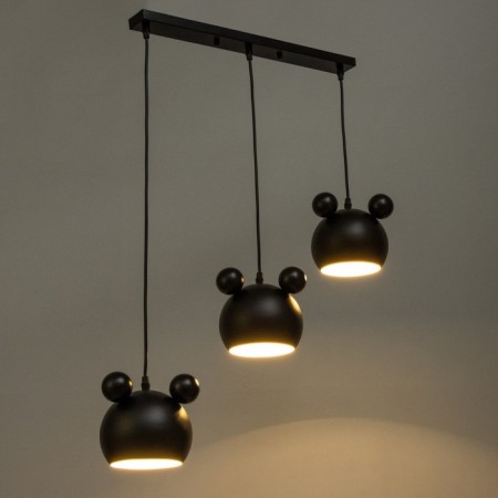 Bayerlux lamp "Barney" 3he27 40W black 21x51x21-120cm-2