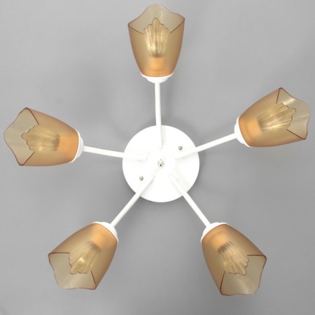 Six 5x15W E27 White-brown 52x52x15cm Bayerlux-3