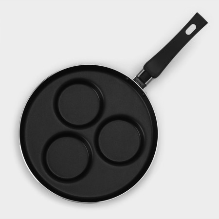 Hit pan, d = 24 cm, portioned, anti -stick coating, black color-1