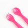 A set of children's dishes "I love delicious", a plate on a suction cup 250ml, fork, spoon