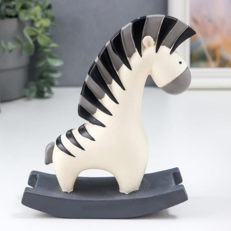 Souvenir Polystone "Honk-rocking" White 16.5x5.5x14 cm-2
