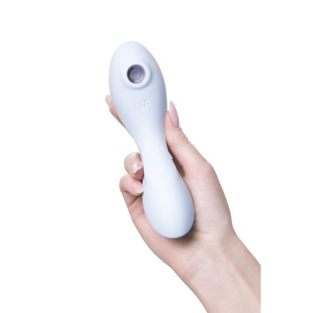 Satiffyer Curvy Trinity 5+ vacuum clitoris stimulator, blue color-3