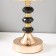 Board lamp "Chess Style" E27 40W black and gold 14x14x40 cm Risalux