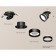 A set of a built -in rotary lamp with AMBRELLA LIGHT, Techno, XM8102525, Black Black Sand