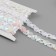 Decorative braid with sequins, 15 mm, 9.1 ± 0.5 m, white/mother -of -pearl color