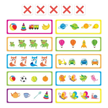 Developing set with transparent cards “Logical ranks, find excess”, in the package-3