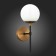Sconces st. SL1203.401.01. Limano. 1x40 W, E27, 13x32.7 cm, bronze color, black