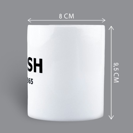 Ceramic mug "all year round", 320 ml, white color-1