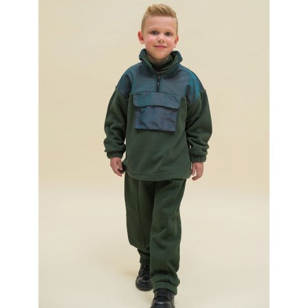 Boys jacket, height 86 cm, khaki color-8