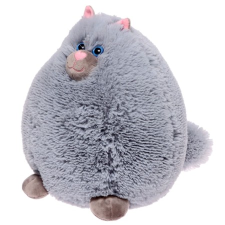 Soft toy "Pushstik cat", gray color, 30 cm-1