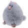 Soft toy "Pushstik cat", gray color, 30 cm