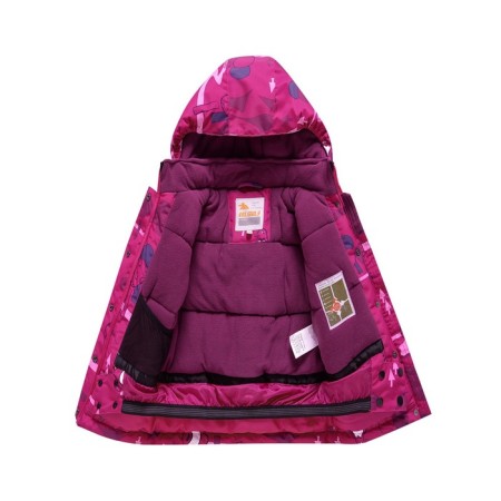 Ski costume for a girl, pink color, height 104 cm-12