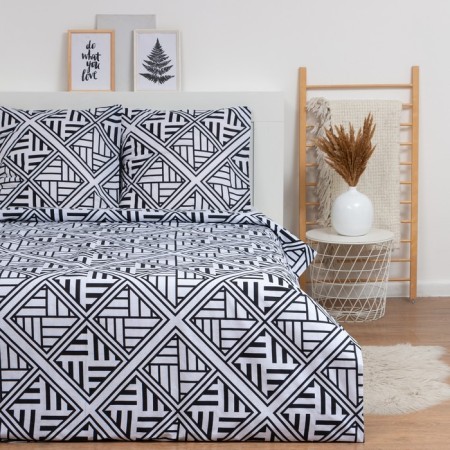 Lovelife bedding “ethnic pattern”: Crystick 200x217cm+pillowcase 70x70cm-2pcs, Poplin-2