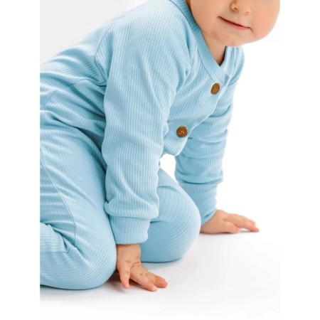 Children's overalls with a fashion cap, height 68 cm, blue color-4