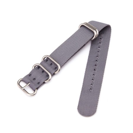 Solomon watch strap, 24 mm, l-27 cm, gray-1