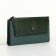Women's wallet on magnets, green color